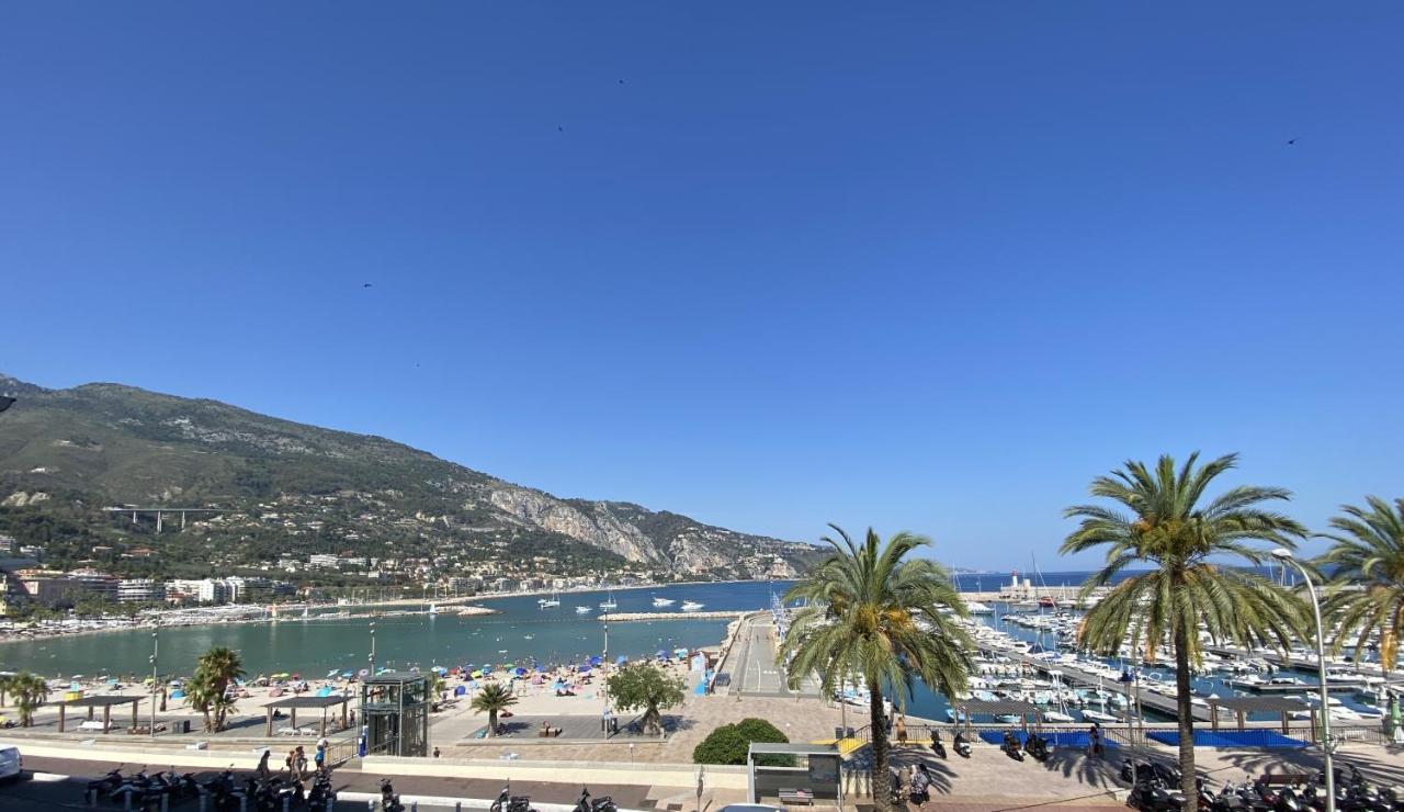 Sablettes Beach-Plage-Vue Mer-Centre Ville Menton Exteriör bild